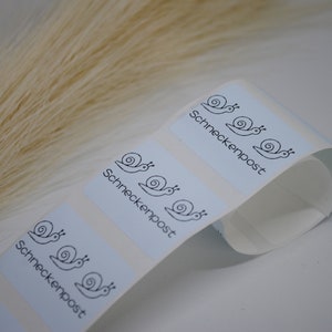 Etiketten "'slakkenpost" | kleine onderneming | Blauw | Stickers | sticker