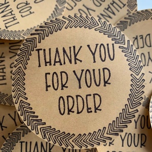 Sticker „Thank you for your order“ | Aufkleber | Small Business