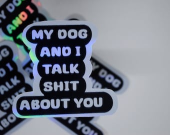 Sticker "Dog" | Hund | Aufkleber | Funny | Lustig | Holographisch