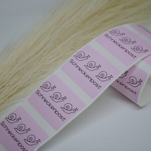 Etiketten "'slakkenpost" | kleine onderneming | Roze | Stickers | sticker