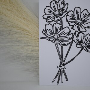Postkarte "Blumen" | Grußkarte | Muttertag | Danke | Blumen