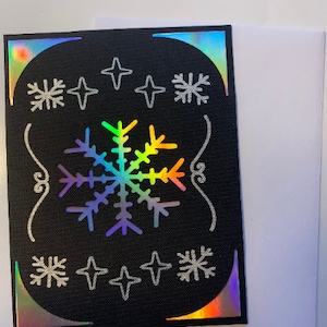 Grußkarte „Winter“ | Schnee  | Schneeflocke | Wintergrüße