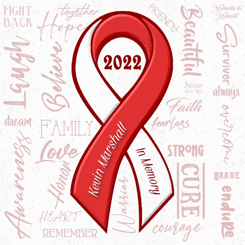 Personalized Squamous Cell Carcinoma Cancer Awareness Ribbon Digital