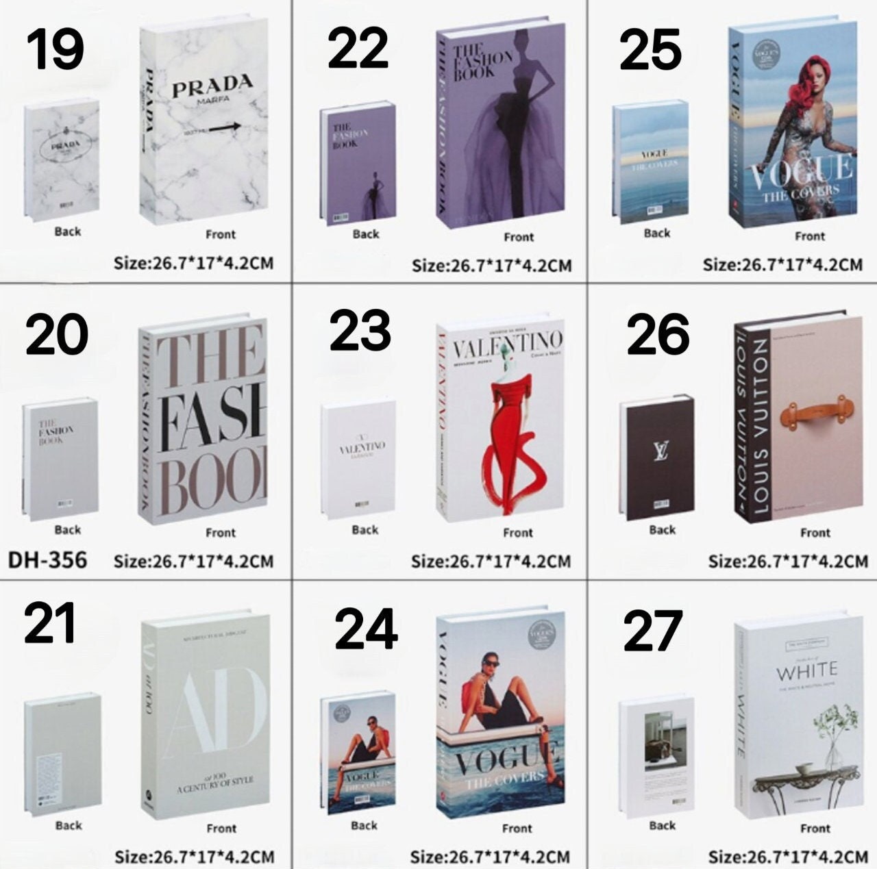 Fashion Coffeetable Book Decorative Book With Stylish and Etsy UK