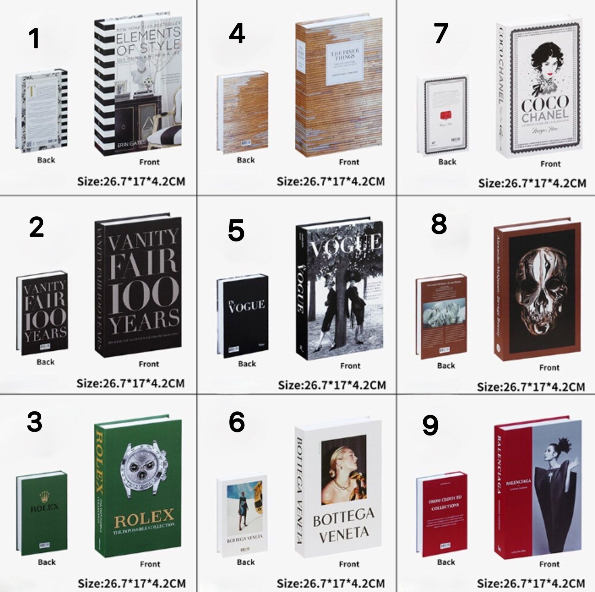 Fashion Coffeetable Book Decorative Book With Stylish and Etsy UK