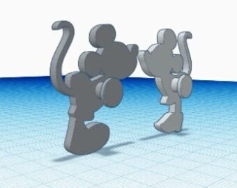 Shoe Charms Mouse STL File for 3D Print AND gcode for Creality Ender 3 series