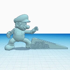 Mario Kung Fu Doorstopper STL File for 3D Print AND gcode for Creality Ender 3 series