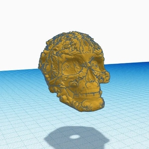 Fancy Skull Straw Topper Straw Buddy Charm Decor Digital STL Gcode File for 3D Print