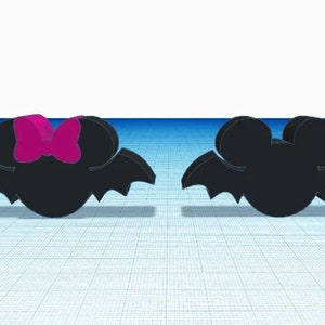 Boy Girl Mouse Bat Straw Topper STL File and Gcode file for FDM 3D Printers