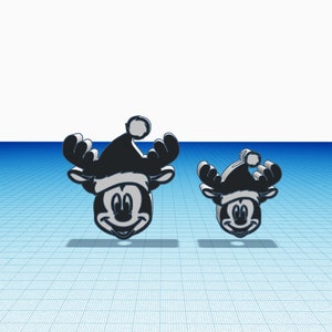 Boy Mouse Christmas Moose Straw Topper STL file and Gcode file for FDM 3D Printers