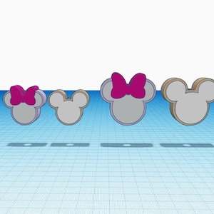 Boy Girl Mouse Straw Topper Straw Buddy Charm Decor 2 STL Files for 3D Print and Gcode files for Creality Ender 3 compatibles Printers