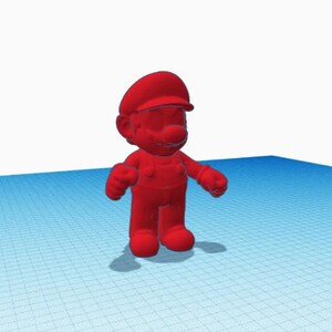 Super Mario STL Digital File para impresión 3D y archivos Gcode para impresoras compatibles con Creality Ender 3