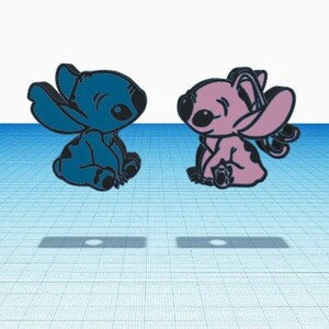 Stitch Straw Topper 2Pc Set STL and Gcode Files for 3D Print