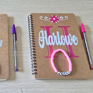 Cuadernos de verano personalizados para niñas, regalos de fiesta personalizados para niñas, cuadernos personalizados para niños, diario para niñas, diario personalizado