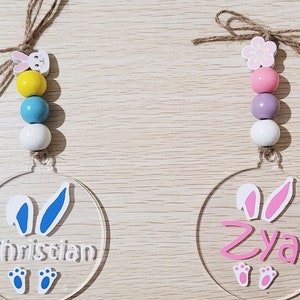Etiquetas personalizadas para cesta de páscoa, coelho, presente para crianças, etiquetas com nome, cesta de páscoa, amuletos personalizados para crianças, etiqueta de presente de páscoa