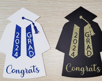 Graduation Gift Card Holder Cap and Gown Graduation Card Congratulations Grad Card Class of 2024 High School Grad College Graduation