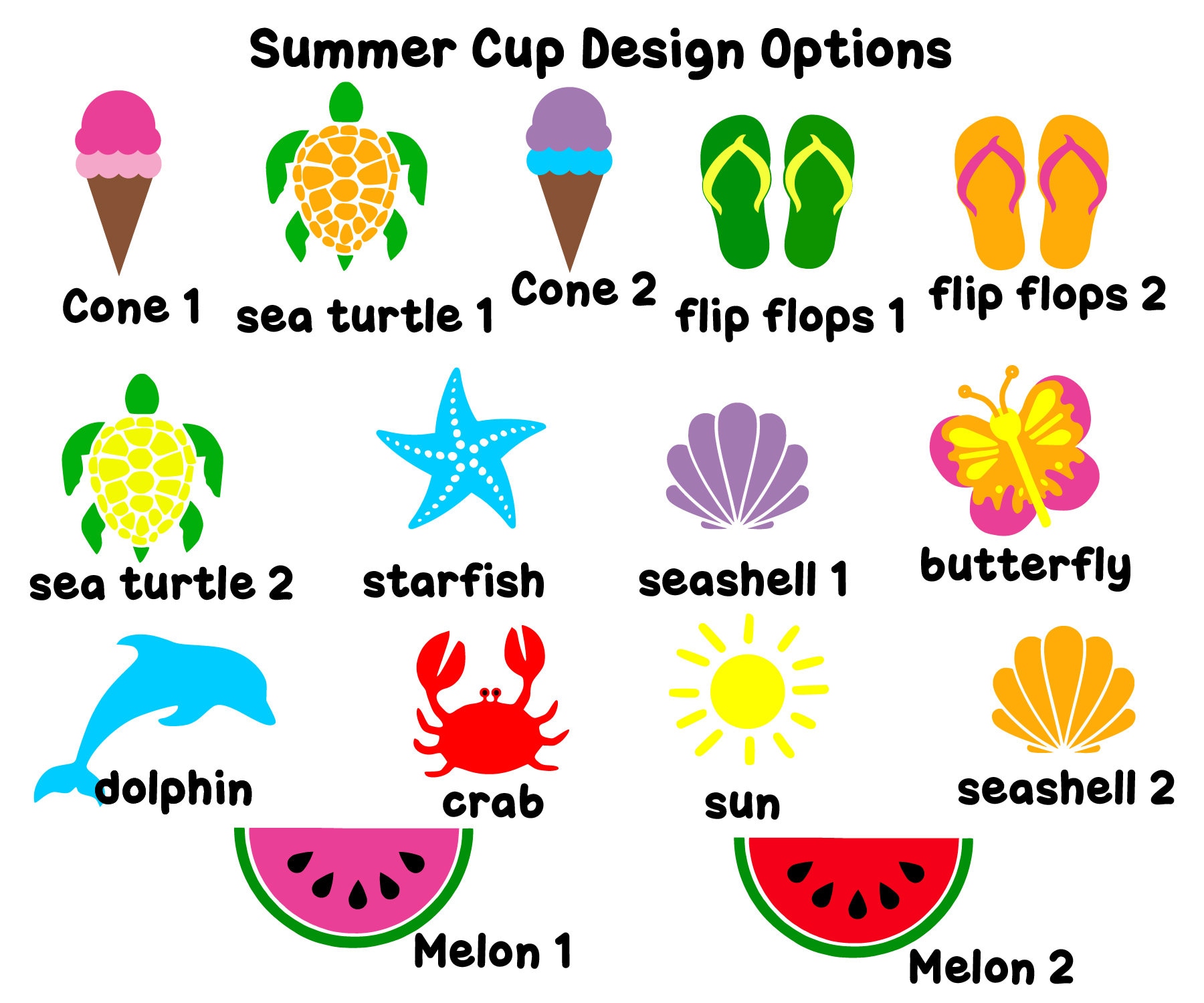 Kids Summer Party Cups Beach Party Favors Pool Party Cups - Etsy