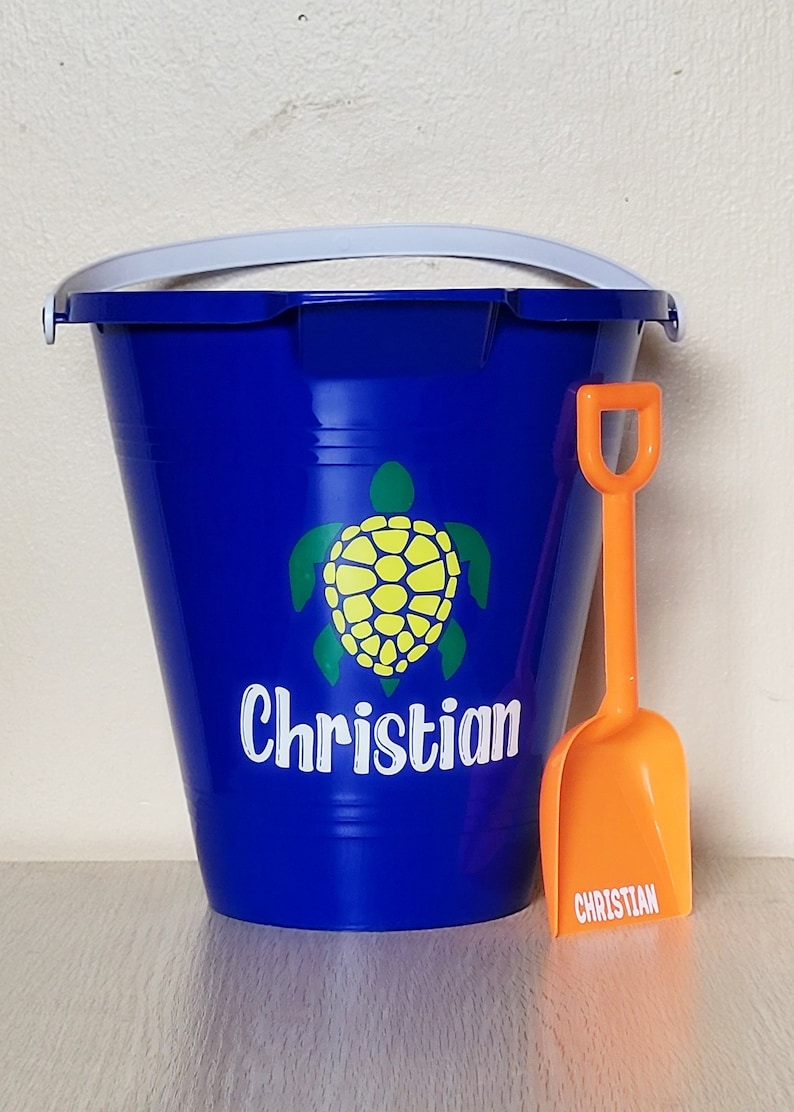 Personalized Beach Pail With Shovel Custom Beach Pails Etsy