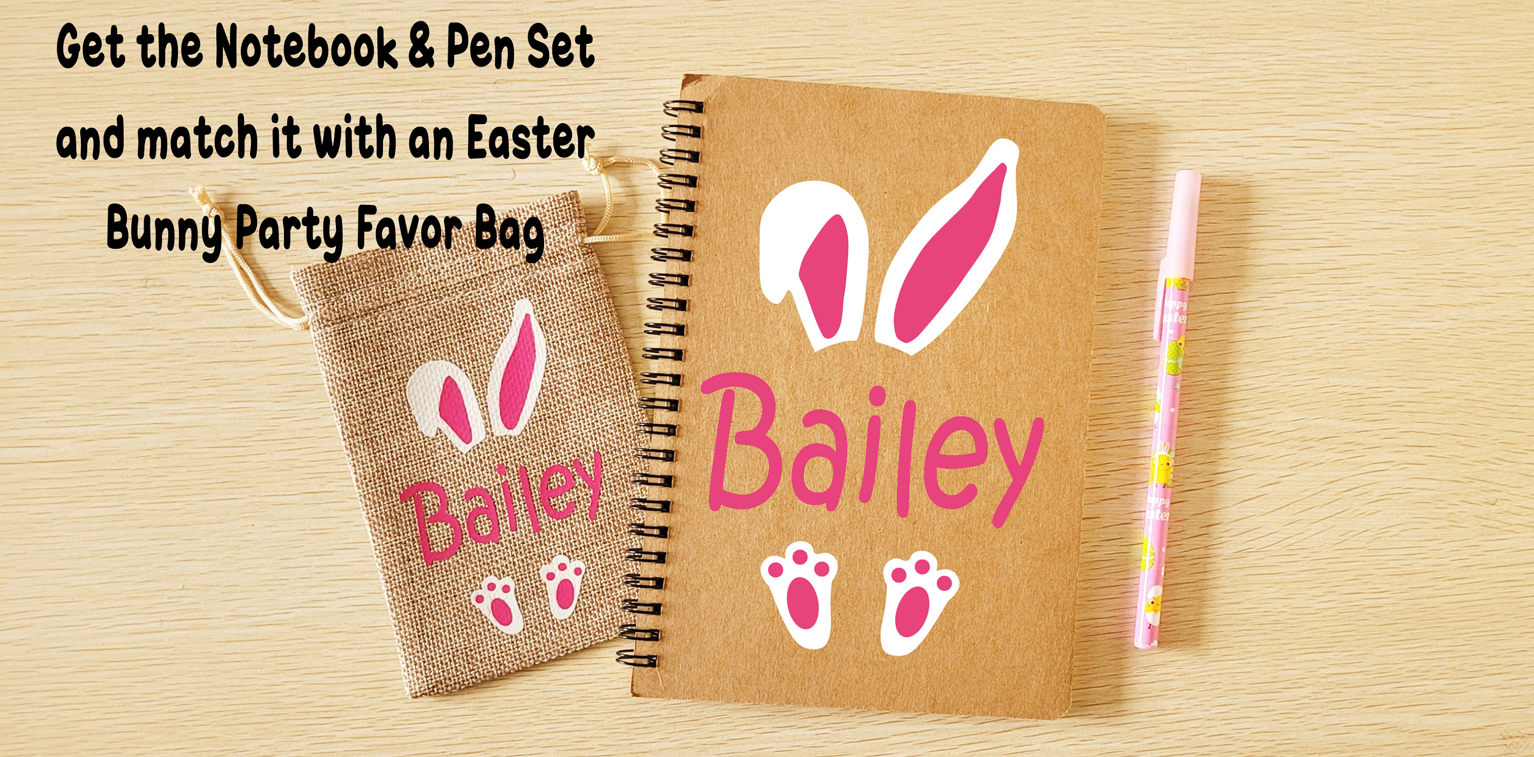 Easter Basket Stuffers for Girls Easter Basket Stuffers for Boys Personalized Easter Bunny Journal Personalized Easter Gifts for Kids