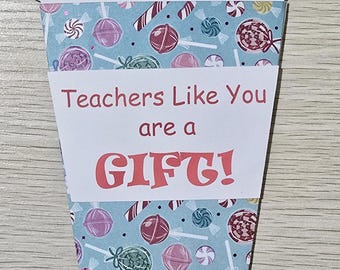 Pink Coffee Gift Card Holder Christmas Teacher Gift Card Holders Thank You Gift Card Holder Holiday Starbucks Gift Card Holder