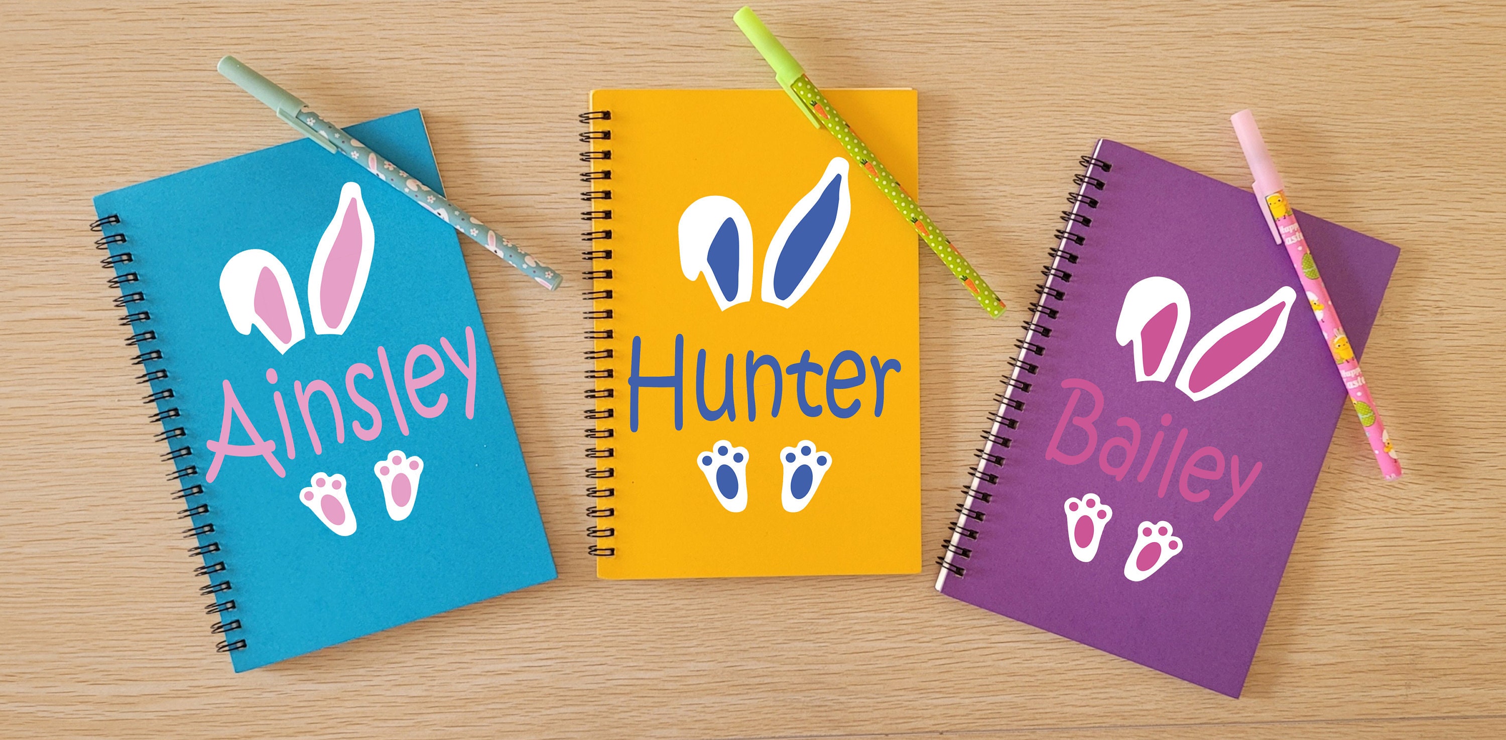 Easter Basket Stuffers for Girls Easter Basket Stuffers for Boys Personalized Easter Bunny Journal Personalized Easter Gifts for Kids