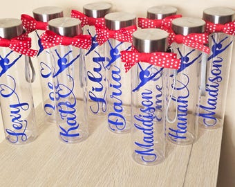 Gymnastics Tumbler Gymnastics Water Bottles Personalized Sports Water Bottles Girls Gymnastics Gifts Team Gift Gymnastics Competition