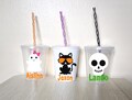 Kids Halloween Cups Personalized Halloween Party Cups with Straws Halloween Party Favors Halloween Gifts Classroom Favors