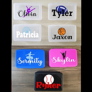 Custom Back to School Supplies Custom School Supply Box Sports School Supplies Cheer Pencil Case for Kids Personalized Pencil Box for Boys