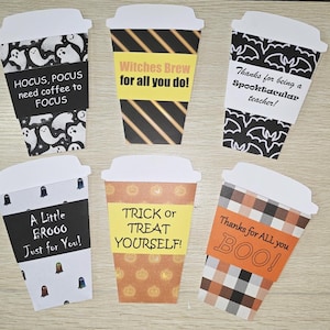 Estuche para tarjetas de regalo de Halloween para profesores Estuche para tarjetas de regalo de Halloween Estuche para tarjetas de regalo con temática de otoño Estuche para tarjetas de regalo espeluznante