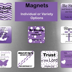 Scripture Magnets, Bible Verse Fridge Magnets, Faith Christian Gifts, Encouraging Word Gifts, Christian Magnets