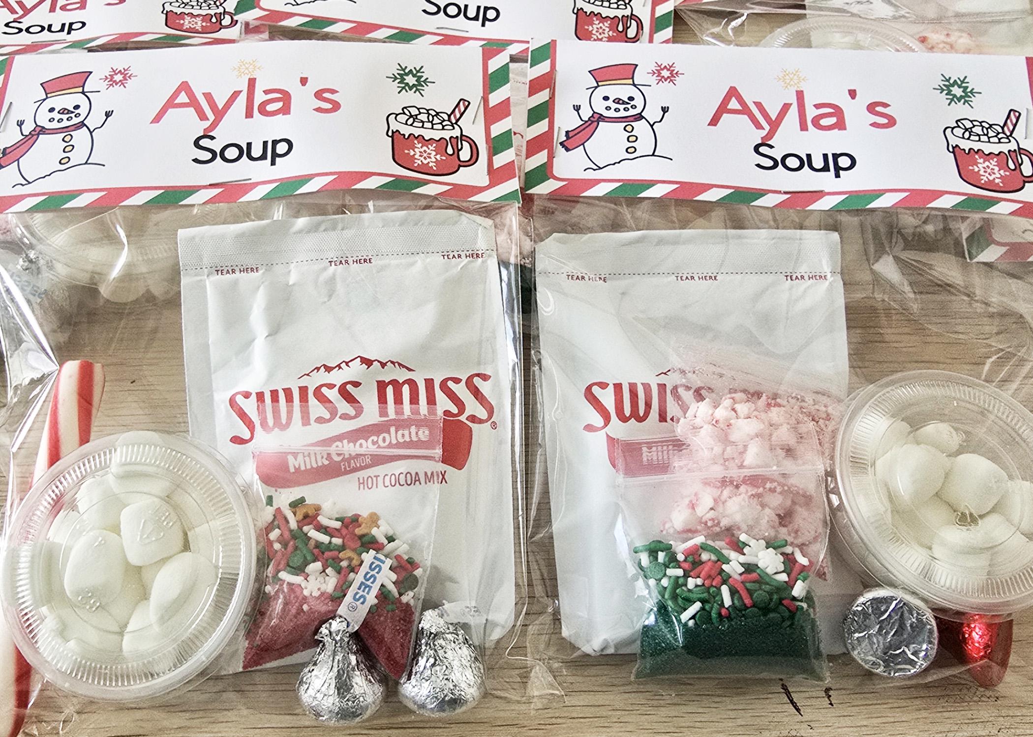 Edible Holiday Sprinkle Packets for Snowman Soup Hot Cocoa Kit Fun ...