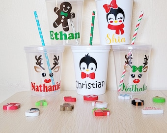 Kids Party Cups Personalized, Kids Party Favors, Birthday Party Cups,  Plastic Cups Personalized, Cups With Straws and Lids, Toddler Cups 