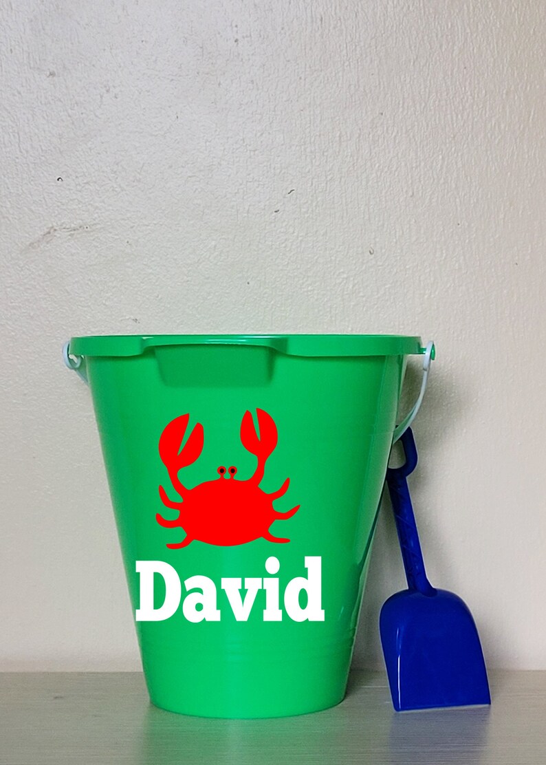 Personalized Beach Pail With Shovel Custom Beach Pails Etsy