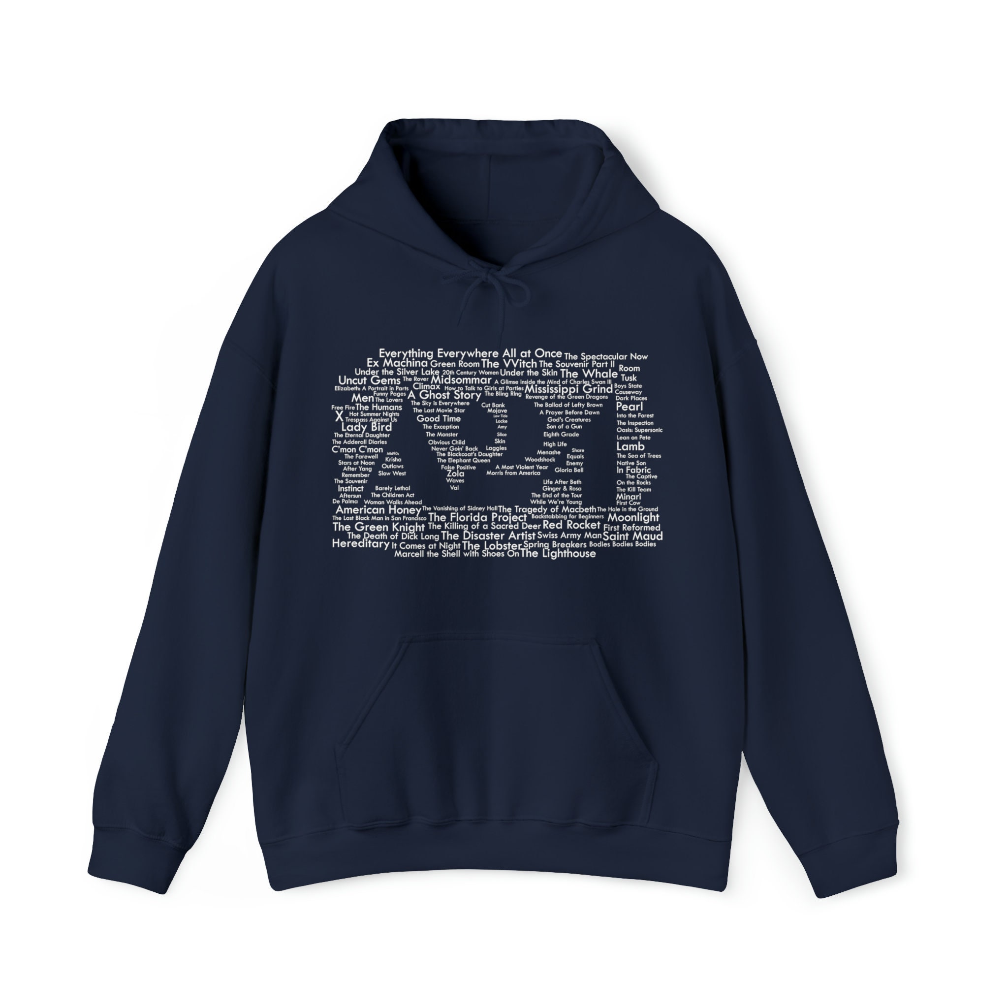 A24 Hoodie Every A24 Film Ever Made on One Shirt X Midsommar Hereditary Lamb Ari Aster Ti West Etsy