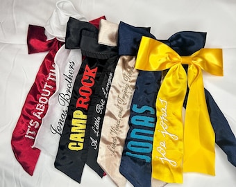 JB カスタム刺繍コンサート弓、彼女へのギフト