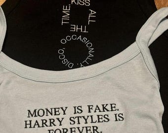 Kiss and Disco Inspired Customizable Baby Tees and Tank Tops, Tour, HS