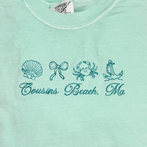 TSITP Beach Gestickte Komfort Farben T-Shirt Sweatshirt, Sommer, Conrad, Jeremiah