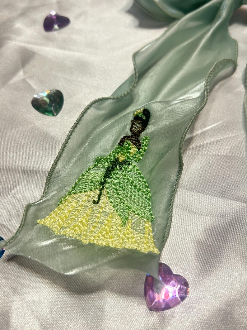 Princess Custom Embroidered Bows - Etsy