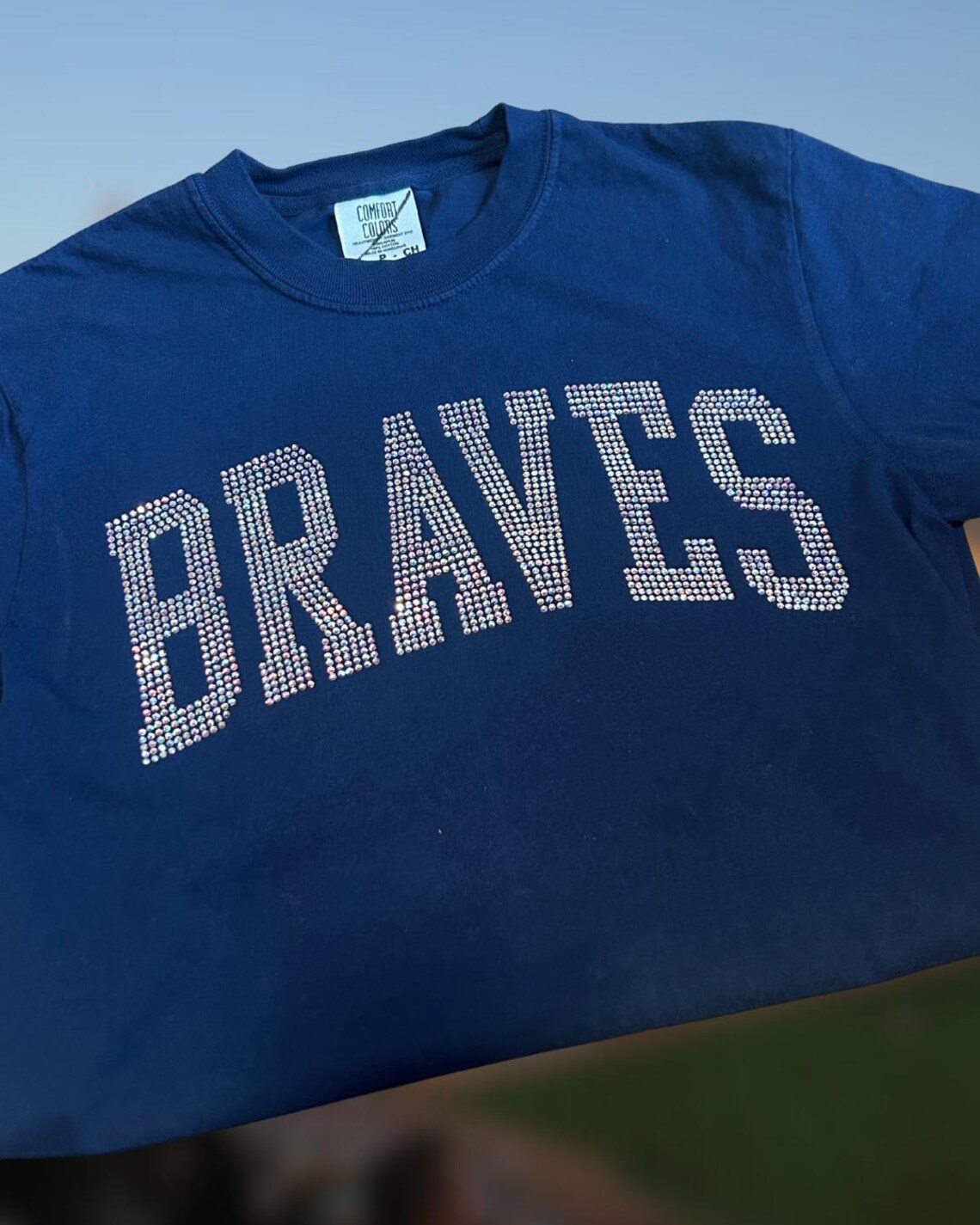 Rhinestone Atlanta Baseball T-shirt, Sweatshirt - Etsy
