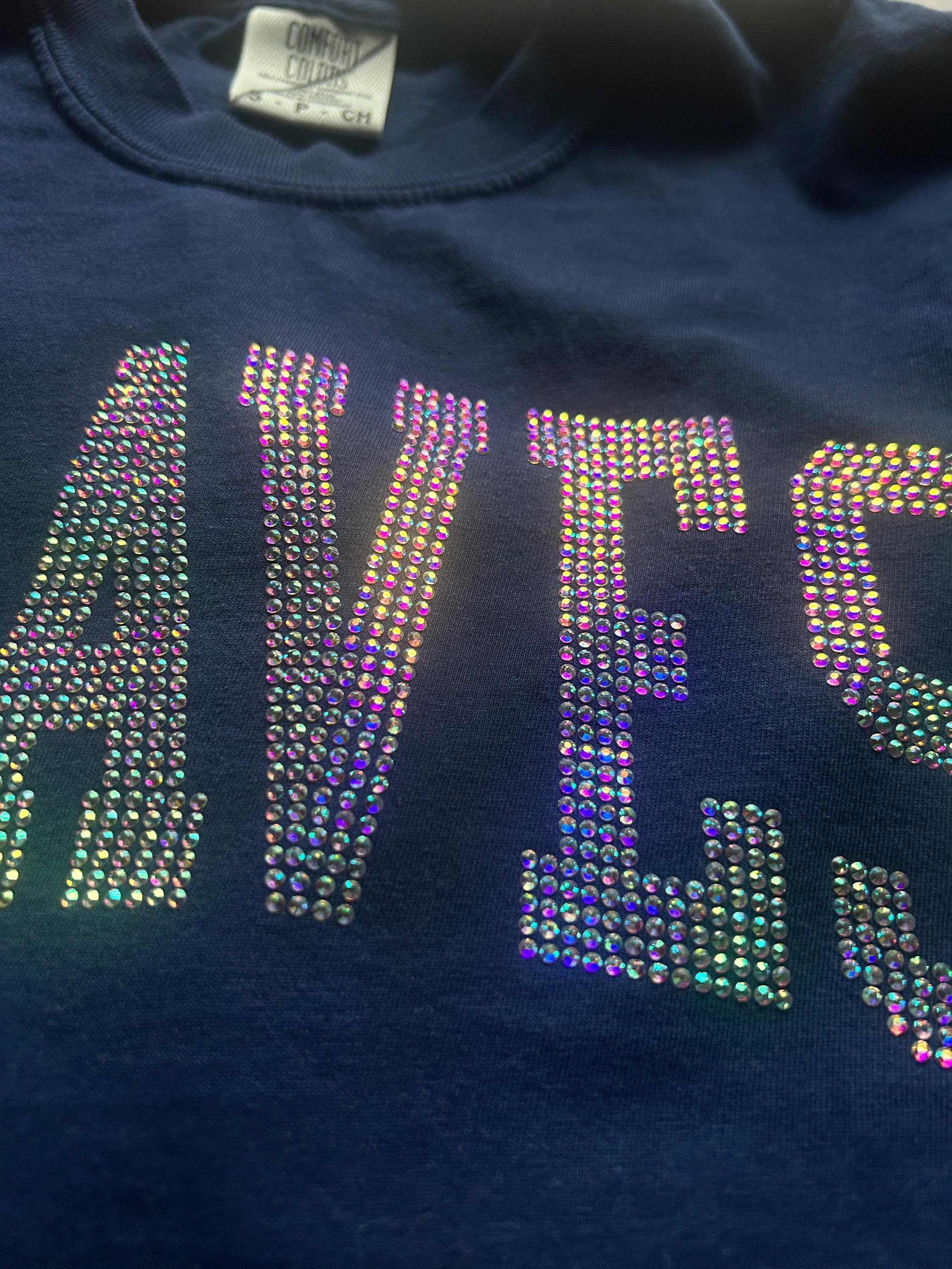 Rhinestone Atlanta Baseball T-shirt, Sweatshirt - Etsy