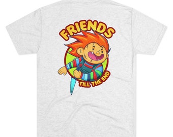 T-shirt ras du cou unisexe à trois mélanges