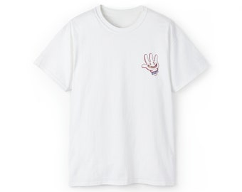 Hi 5 - T-shirt dessiné main, t-shirt en coton unisexe