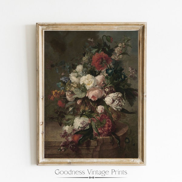 Vase of Roses, 1870s Eva Gonzales Still Life, French impressionist flower painting, Vintage art, feminine bouquet print, Download