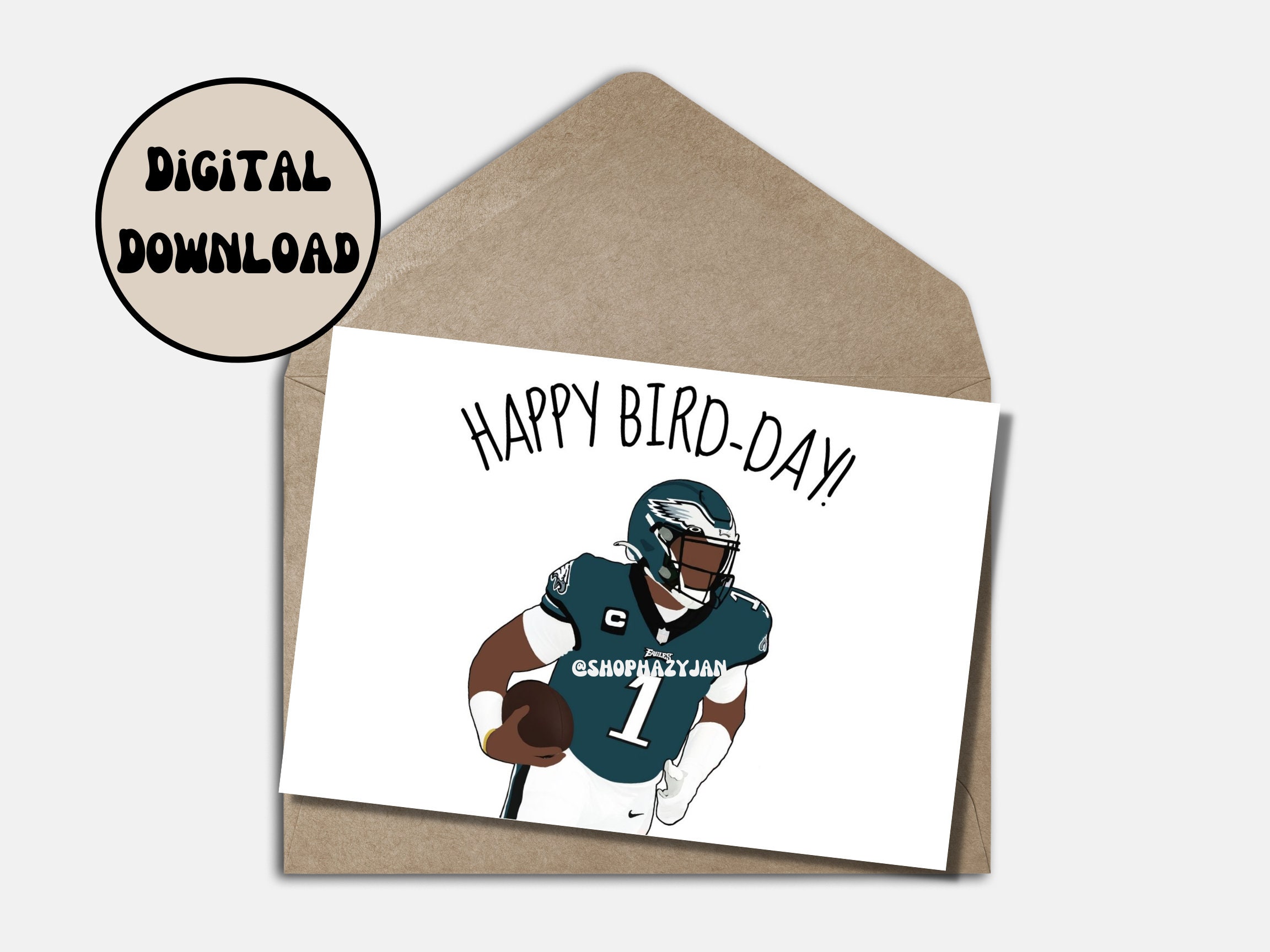 Jalen Hurts Birthday Card Greeting Philadelphia Eagles Funny - Etsy