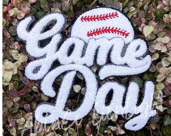 Baseball Gameday Chenille Patch: Iron-On Team Spirit Wear