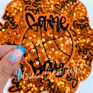 basketball patch, game day patch, trucker hat patch, mama patch, iron on patch, sport patch, baseball game day patch, sequins patch, diy hat