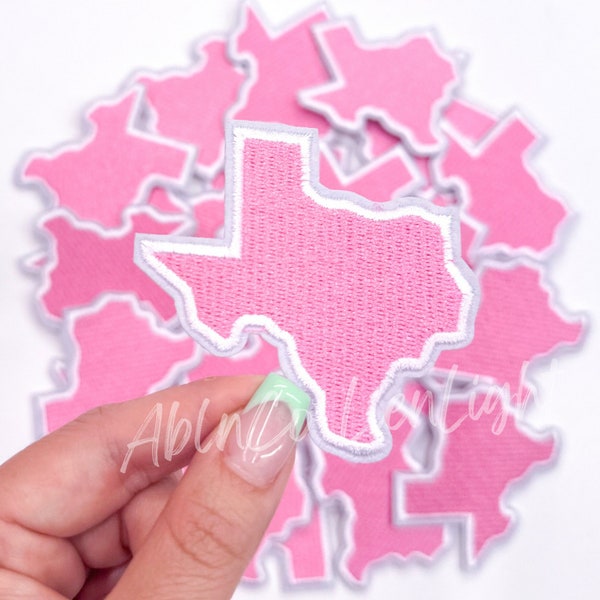 pink texas patch, cowgirl patch, turquoise patch, trucker hat patches, rodeo patch, western patch, trendy patch, preppy patch, iron on patch