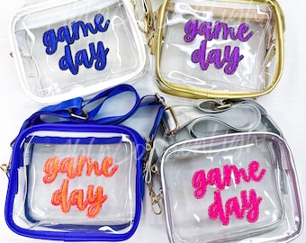 Clear Stadium Crossbody Bag: Custom Game Day Purse (7x5.5x2.4)