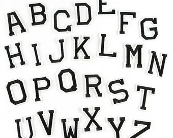 Sports Clipart: Alphabet Letter Templates Grouped on ONE Single Sheet - Bold Black Outline - Digital Download SVG, NOT Installable Font File