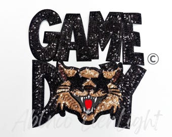 Bearcats Gameday Sequin Patch: Mascot Iron-On, DIY